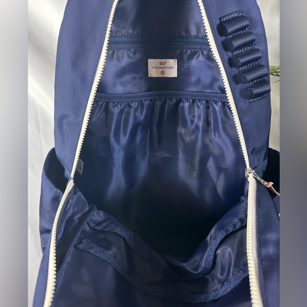 Vineyard Vines Dark Blue Backpack with Pink Accents - Picture 8 of 16